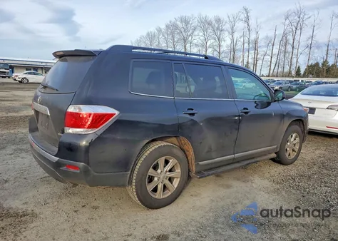2012 Toyota Highlander Base из США, поврежденный, VIN 5TDBK3EH5CS101734